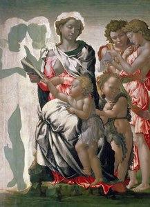 Madonna and Child with St. John, c.1495 by Michelangelo Buonarroti